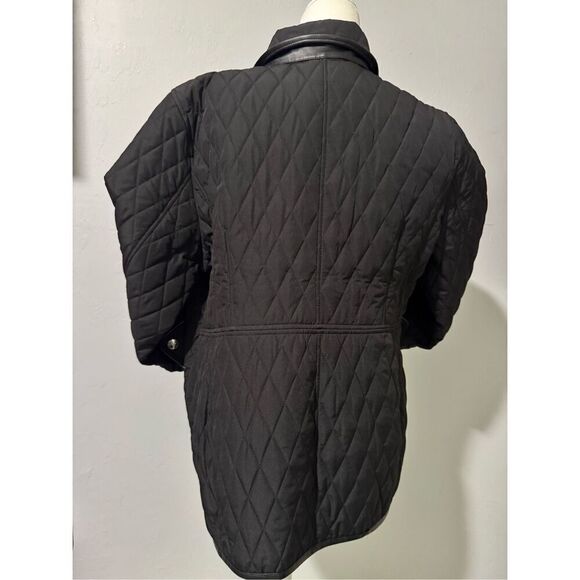 Chico’s Quilted black mid length XL jacket - Picture 6 of 11